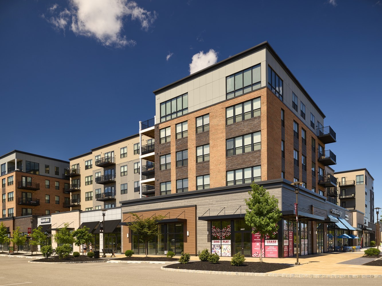 Apartments above commercial premises