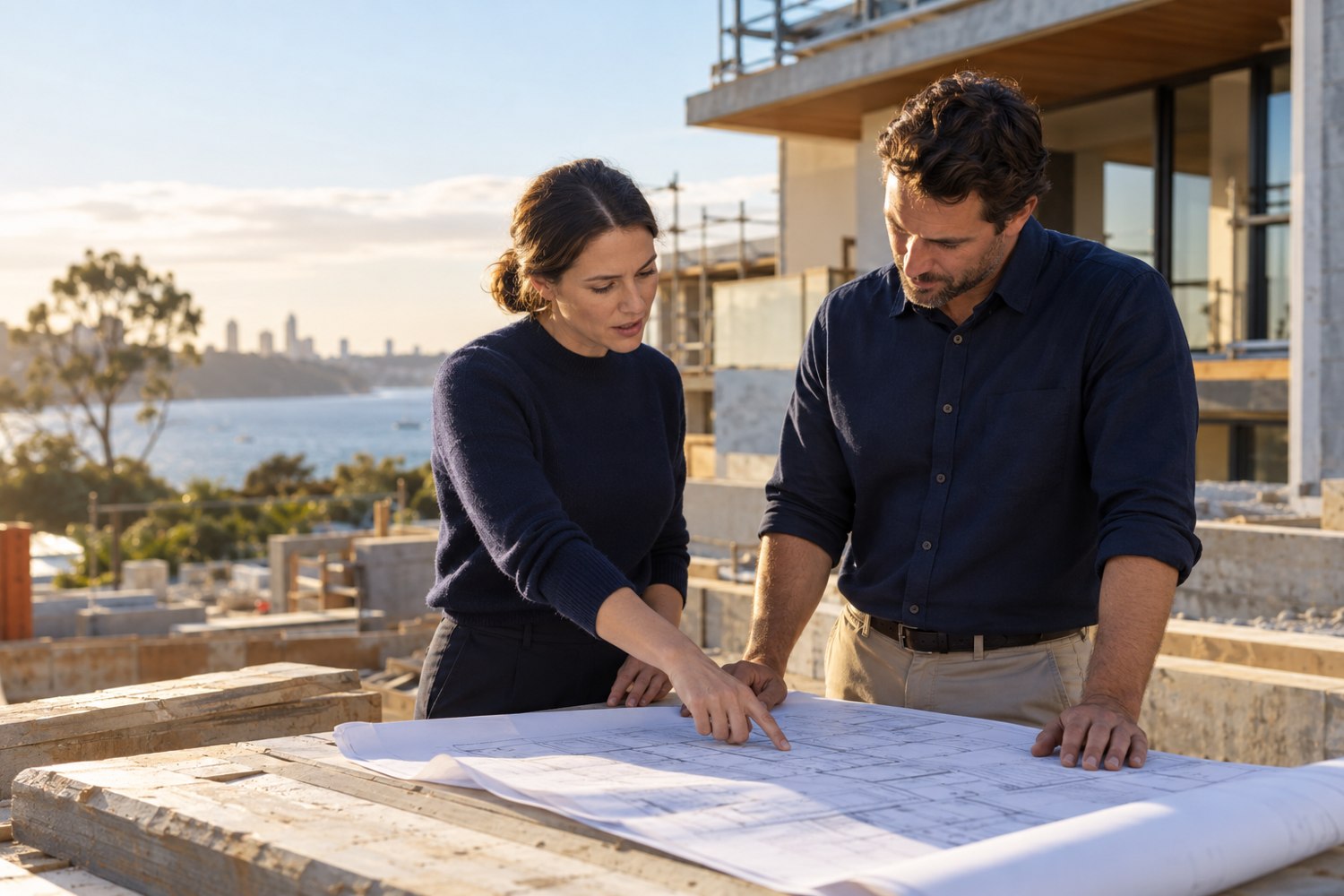 Property professionals planning site works