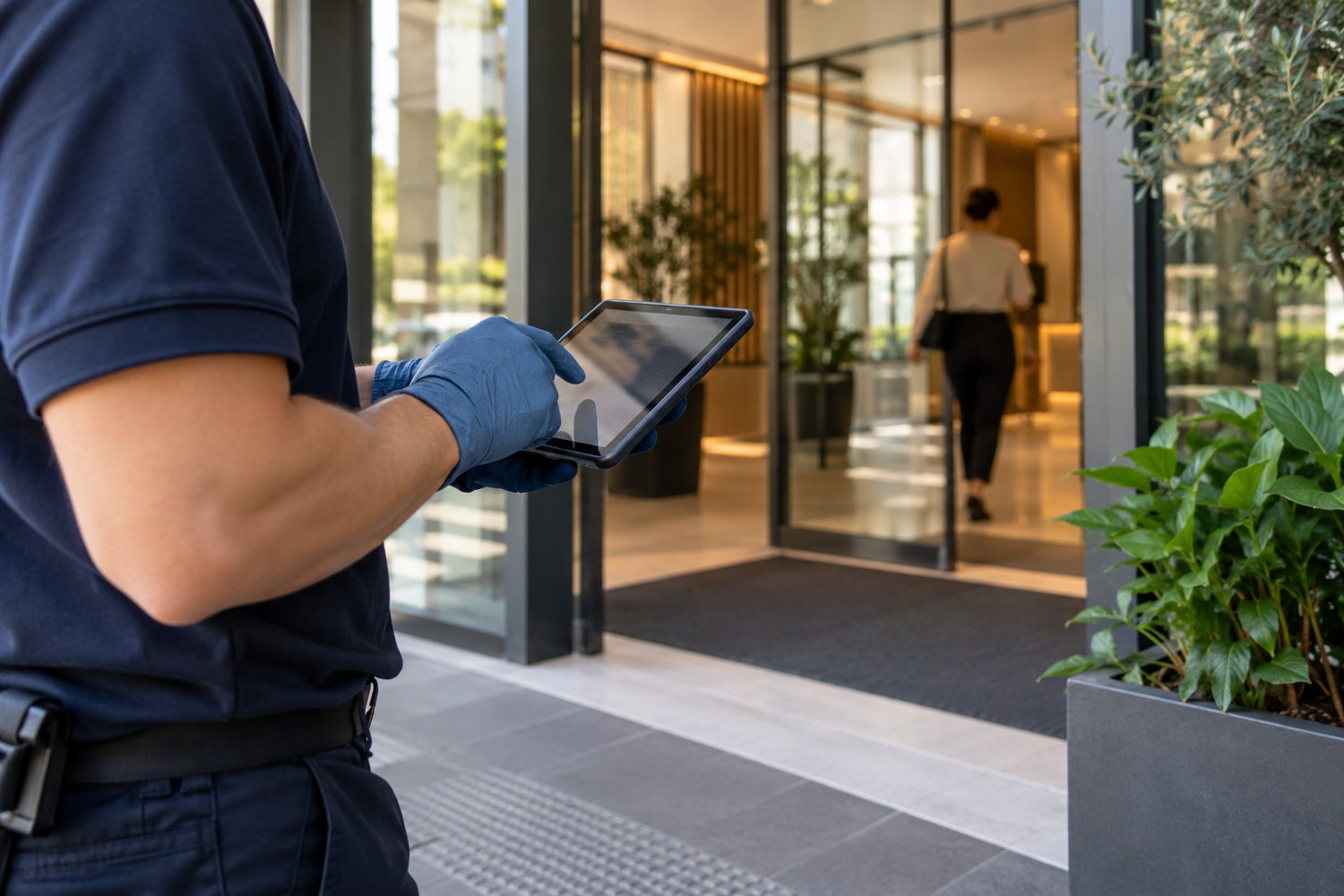 Property maintenance checklist on a tablet